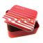 Full color square cosmetics metal tin box with EVA foam wholesale