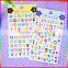 asphalt and number cartoon puffy stickers