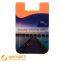 Funny mobile phone silicone card holder case for iphone 6