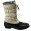 ladies beige hi-cut thermo boots fur boots canadian style duck boots 2016