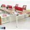 Factory price luxurious panel office workstation for 6 person