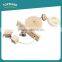 Wholesale flying bird toy, hanging wooden bird toys with bells