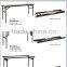 Folding Long Wood Banquet Table