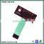 Embossing key poly dome non-tactile feedback led membrane switch