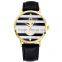 Mixed colors pu belt Geneva watch , anchor woman watch ,geneva woman watch