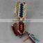 Competitive cotton string bracelet with metal chain , OEM pattern bracelet manufacturer friendship bracelet