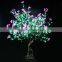 MOQ 10pcs green and pink flower tree led light source, artificial 1.8M height christmas tree