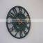 12 Inch Blue Mechanical Decorative Polyresin Clock