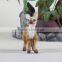 Unstuffed plush battery operated rattan reindeer outdoor christmas decorations