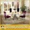 Popular Modern Round Marble Top Wedding Table With Steel Legs