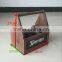 Custom Logo Printing Color Wooden Beer Carrier,Wood Bottle Carrier,Wooden Bottle Holder