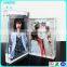 KM-CP42 wholesale nice crystal photo block lucite in frame acrylic photo frame with magnet,plexiglass photo frames 4x6
