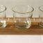 wooden beer paddle with glass cup, paddle, beer flight, glass cup tray