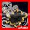 UCHOME 2017 best selling adult toy nine teeth linkage Fidget Hand Spinner High Quality stainless steel spinner