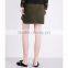 Customized Lady's Apparel Floral Lace High-rise Stretch-cotton-canvas Mini Skirt(DQM001S)