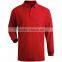 Custom Long Sleeve Cotton / Spandex Man Blank Polo Shirt