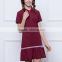 Children's College skirt 2017 summer school girls navy style short sleeved custom dress
