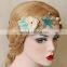 Fashion Holiday Hair Bands Elastic Beach Style Starfish&shell Flower Hair Hoop Women Flower Hair Accessory Jewelry