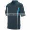 Mens Rival Polo Sport Shirt Customize Heat Sealed Label Rib-Knit Collar Sport Top 100% Polyester Wicking Pointelle Mesh Polo