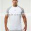 2016 New Arrival Mens Stylish Performance Training T Shirt Polyester Mesh Dri-Fit Sports T Shirt Raglan Contrast Panel T Shirt