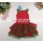 2016 Bulk sale children polka dot frocks dress kids wear christmas tutu dress clothes fancy christmas lights led