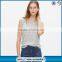 Women soft linen heathered muscle stringer tank top wholesale