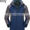 2017 Custom printing men outdoor sports long sleeve waterproof 3-in-1winter jackets