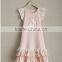 2017 Spring New Arrive Easter Bunny Dress Baby Girls Knitted Cotton Rabbit Appliqued Lace Dress