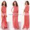 High quality long elegant Chiffon Dress seaside Beach Long Maxi Dress