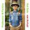 Fashion jean fabric design crochet baby clothes