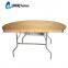 High Quality Wedding Folded Table Banquet Table Hotel Banquet Tables With Metal Foldable Leg