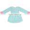 Baby Frock Design Casual Dress Ruffle Stripe Girls Boutique Dress Children Cotton Dresses