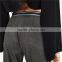 2017 OEM front zip marl stretch waist skinny leg trousers