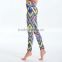 Women High Waist Geometry Printed Running Gym Stretch Sports Trousers