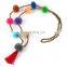 New Different Colors Pom Pom Tassel Necklaces