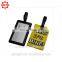 customize word PVC travel luggage tags/airport luggage tags