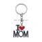 Wholesale Cheap Stock Type Enamel Style Creative Mother's Day Father's Day Gift Metal I Love Papa Keychain I Love MAMA Keychain