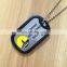 Stock size silicone aluminum dog tag with ball chain