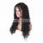 Cheapl lNDIAN human virgin remy 9A GRADE full lace wig in water wave style raw unprocssed hair