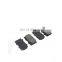 XYREPUESTOS AUTO PARTS Repuestos Al Por Mayor Semi-Metal Brake Pads for Toyota Land Cruiser 04465-60220 Fzj100 Auto Parts