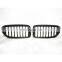 1 Pair Matte Black Single Slat Line Front Grille Kidney grill for BMW 5 Series G30 G31 G38 2017 2018 2019