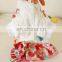 Pet dog Cat Floral strawberry skirt Big bowknot skirt dress puppy Pomeranian apparel Clothes