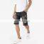 DiZNEW Wholesale distressed denim shorts black men