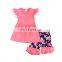 Flower boutique organic cotton clothes children wholesale newborn baby clothes