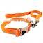 Dog collar and leash set LED collar and leash adjustable nylon set