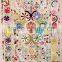Beautiful Uzbek Embroidery Suzani Tapestry Handmade Suzani Flower Blanket Twin Size Suzani Bed-Cover