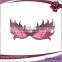 pink feather shaped plastic party glasses with dimond