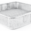 Screen baskets made of perforated plate Instrument baskets with Wire Mesh Lids