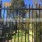 PVC coated square tube steel fence panels / strong beautiful steel picket fence