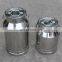 stainless steel aluminum milk can storage tank for milk transport